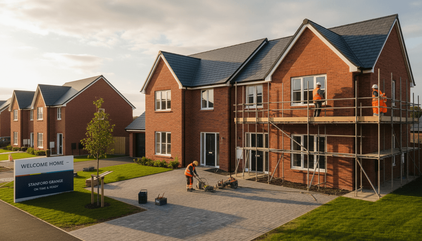 Completed UK housing development