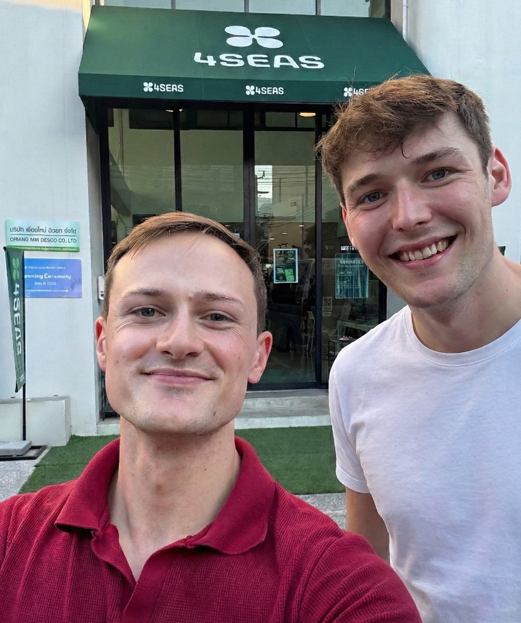 William and Franziskus in Chiang Mai, Thailand